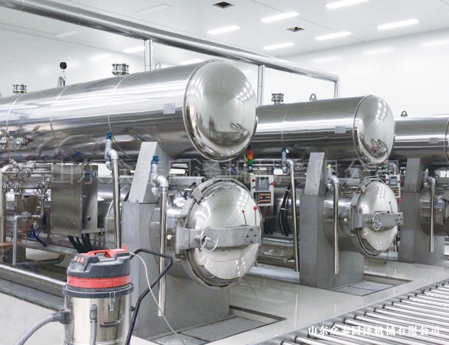 食品廠(chǎng)殺菌鍋使用現(xiàn)場(chǎng)