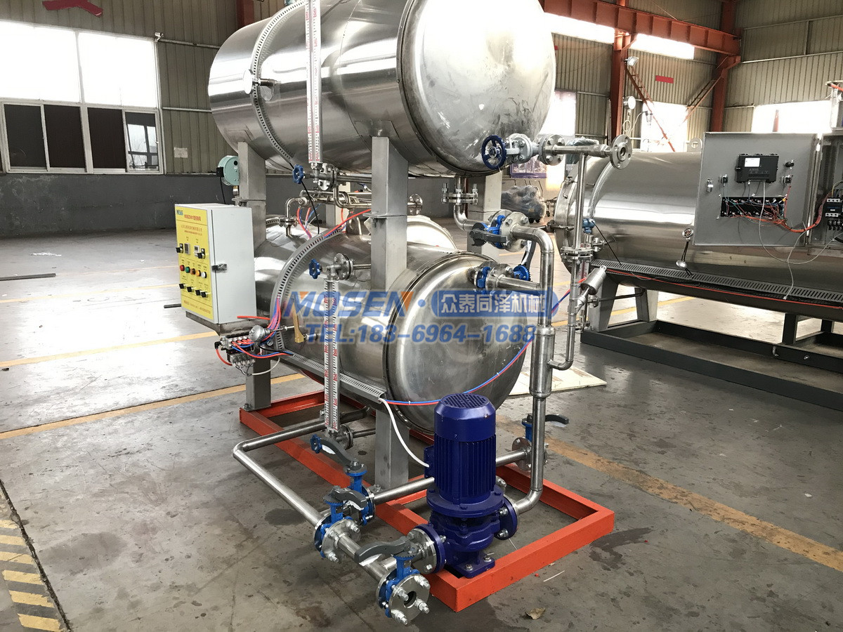 蒸汽式雙層水浴殺菌鍋殺菌釜